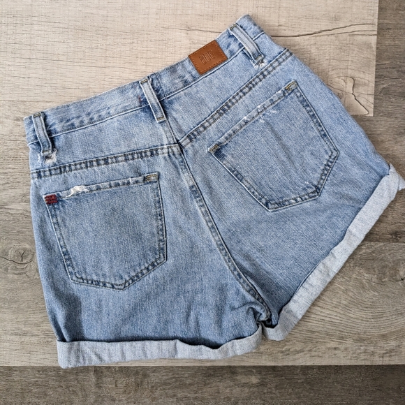 BDG Urban Outfitters Womens Mom High Rise Size 26 Blue Rolled Hem Jeans - Picture 4 of 7